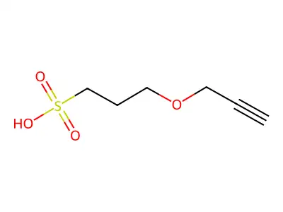 3-(2-Propyn-1-yloxy)-1-propanesulfonic acid structure