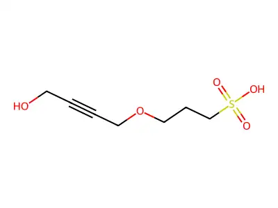 1-Propanesulfonic acid, 3-[(4-hydroxy-2-butynyl)oxy]- structure
