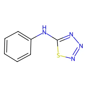 5-Anilino-1,2,3,4-thiatriazole structure