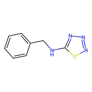 N-benzyl-1,2,3,4-thiatriazol-5-amine structure