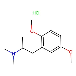1-(2,5-Dimethoxyphenyl)-N,N-dimethylpropan-2-amine--hydrogen chloride (1/1) structure
