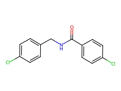 4-chloro-N-(4-chlorobenzyl)benzamide structure