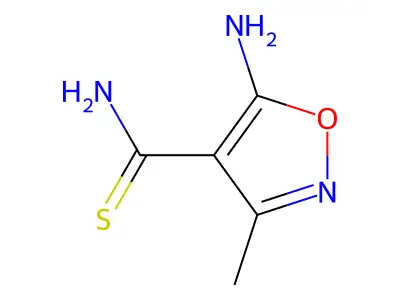 5-Amino-3-methyl-1,2-oxazole-4-carbothioamide structure
