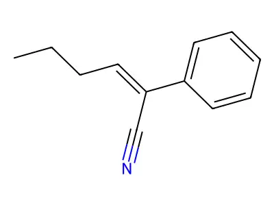 2-Phenyl-hex-2-enenitrile structure