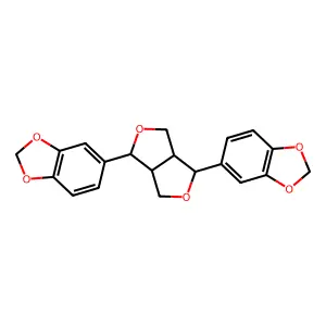 Sesamin, (-)- structure