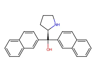 (S)-Di(naphthalen-2-yl)(pyrrolidin-2-yl)methanol structure