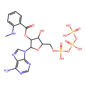 2'-O-(N-methylanthraniloyl)ATP structure