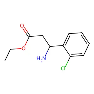 ethyl (3R)-3-amino-3-(2-chlorophenyl)propanoate structure