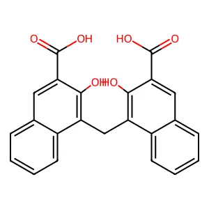 雙羥萘酸 structure