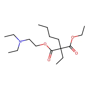 1-(2-(Diethylamino)ethyl) 3-ethyl 2-butyl-2-ethylpropanedioate structure