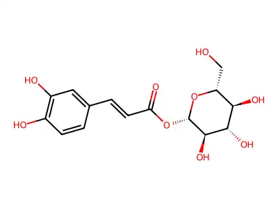 1-Caffeoyl-beta-D-glucose structure