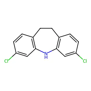 3,7-Dichloro-10,11-dihydro-5H-dibenzo[b,f]azepine structure