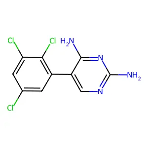 5-(2,3,5-三氯苯基)嘧啶-2,4-二胺 structure