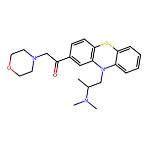 Ketone, 10-(2-(dimethylamino)propyl)phenothiazin-2-yl morpholinomethyl- structure