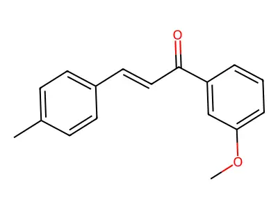 2-Propen-1-one, 1-(3-methoxyphenyl)-3-(4-methylphenyl)- structure