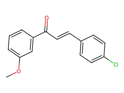 2-Propen-1-one, 3-(4-chlorophenyl)-1-(3-methoxyphenyl)- structure