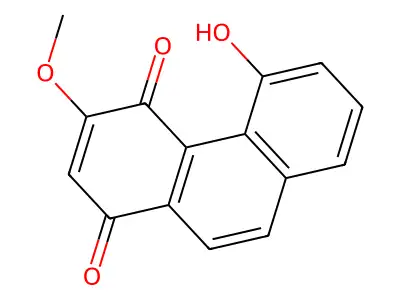 5-Hydroxy-3-methoxy-1,4-phenanthrenedione structure