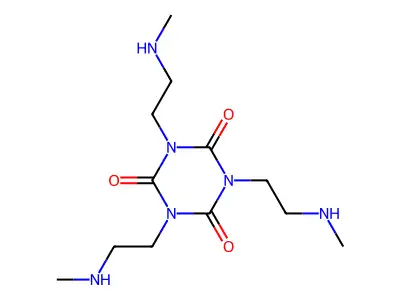 1,3,5-Triazine-2,4,6(1H,3H,5H)-trione, 1,3,5-tris(2-(methylamino)ethyl)- structure