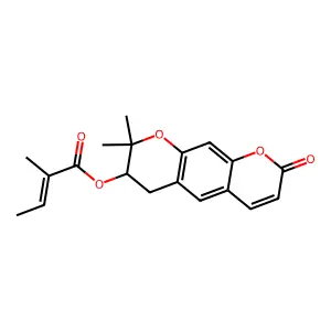 紫花前胡素 structure