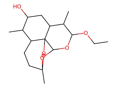 9α-羟基蒿醚 structure