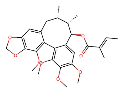 Angeloylgomisin O structure