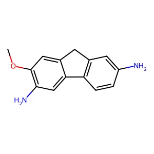3,7-Diamino-2-methoxyfluorene structure