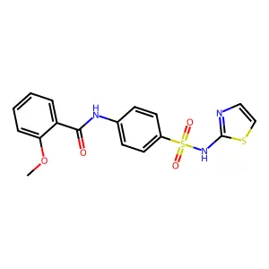 2-methoxy-N-{4-[(1,3-thiazol-2-ylamino)sulfonyl]phenyl}benzamide structure