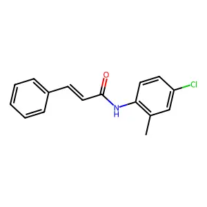 (E)-N-(4-chloro-2-methylphenyl)-3-phenylprop-2-enamide structure