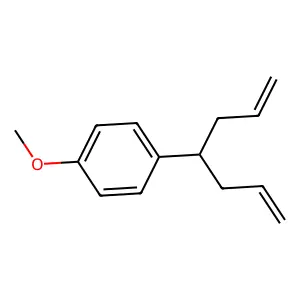 1-(Hepta-1,6-dien-4-yl)-4-methoxybenzene structure
