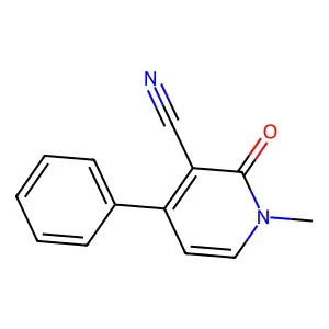 1-Methyl-2-oxo-4-phenyl-1,2-dihydro-3-pyridinecarbonitrile structure