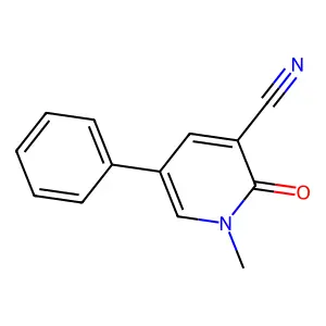 1-Methyl-2-oxo-5-phenyl-1,2-dihydro-3-pyridinecarbonitrile structure