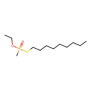 o-Ethyl S-nonyl methylphosphonothioate structure
