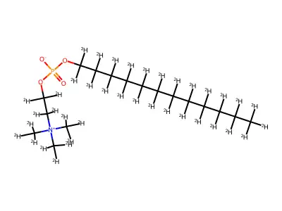 Dodecylphosphocholine structure