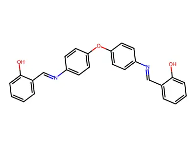 4,4'-Bis(2-hydroxybenzylideneamino)diphenyl ether structure
