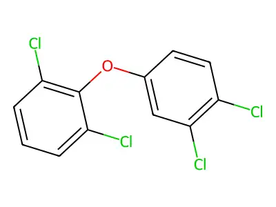 2,3',4',6-四氯二苯醚 structure