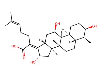 16-O-Deacetylfusidic acid structure