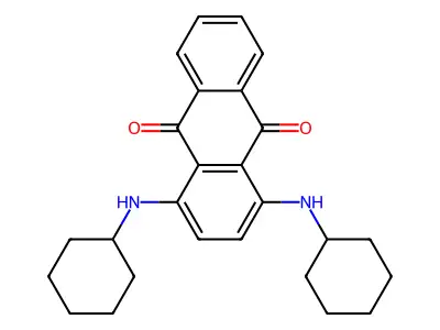 9,10-Anthracenedione, 1,4-bis(cyclohexylamino)- structure