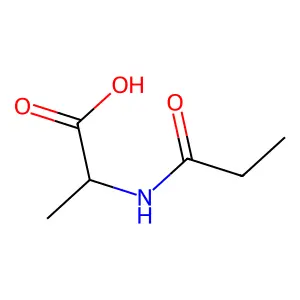 (2R)-2-丙酰氨基丙酸 structure