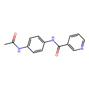 N-(4-乙酰氨基苯基)烟酰胺 structure