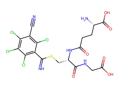 Chlorothalonil monoglutathione conjugate structure