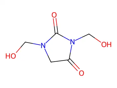1,3-Bis(hydroxymethyl)imidazolidine-2,4-dione structure