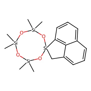 Spiro(cyclotetrasiloxane-2,1'-(1)silaacenaphthene), 4,4,6,6,8,8-hexamethyl- structure