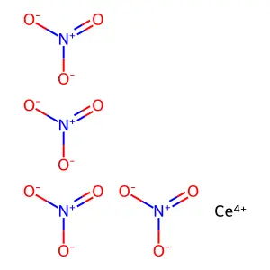 Nitric acid, cerium(4+) salt (4:1) structure