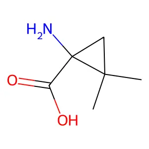 (1R)-1-amino-2,2-dimethylcyclopropane-1-carboxylic acid structure