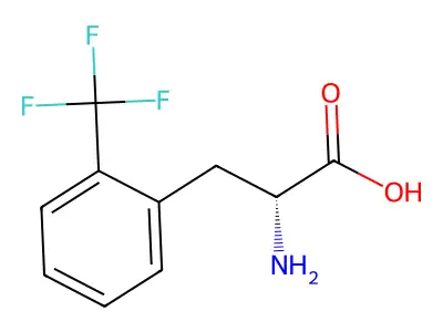 2-amino-3-(2-(trifluoromethyl)phenyl)propanoic Acid structure