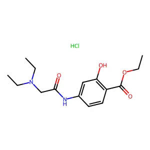 Salicylic acid, 4-(2-(diethylamino)acetamido)-, ethyl ester, hydrochloride structure