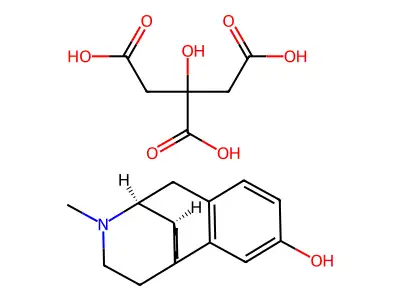 Dextrorphan citrate structure