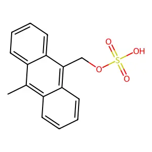 9-Sulfooxymethyl-10-methylanthracene structure