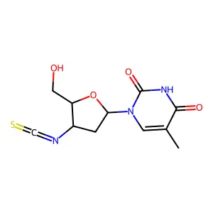Thymidine, 3'-deoxy-3'-isothiocyanato- structure