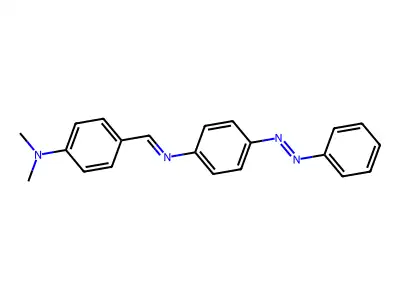 N-[4-(dimethylamino)benzylidene]-4-(phenyldiazenyl)aniline structure